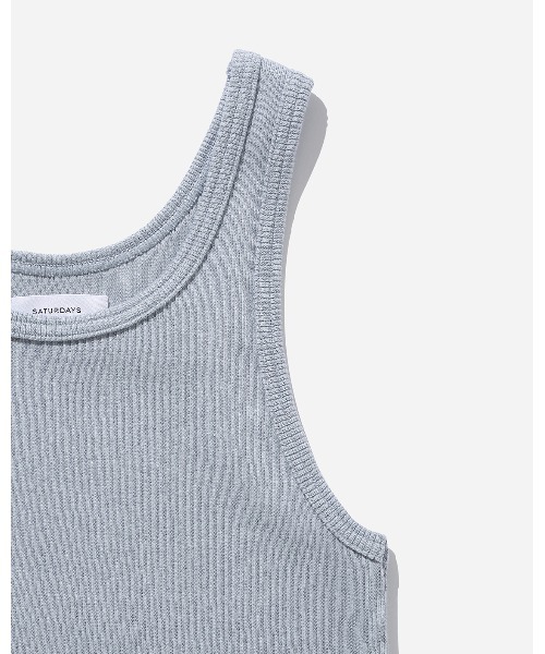 Saturdays NYC（サタデーズ ニューヨークシティ ）の「ERICA KNIT TANK（タンクトップ・レディース・オフホワイト/サックスブルー・X-SMALL/S/M/L）」の9枚目の写真