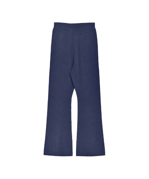 Re:EDIT（リエディ）の「[ZOZO限定][累計販売枚数2万枚][お気に入り数2万][脚長効果抜群][低身長/大きいサイズ有]リブニットスリムフレアパンツ（その他パンツ・レディース・グリーン/ブラック/ベージュ/アイボリー/オレンジ/ダークブラウン/チャコールグレー/ブルー/モカ/ネイビー/マスタード/レッド系その他/カーキ・SHORT/MEDIUM/LARGE/X-LARGE/AM）」の9枚目の写真