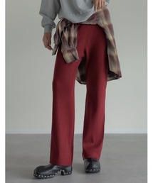 フレアパンツ/」に該当するレッド/赤色系のレディースファッション通販