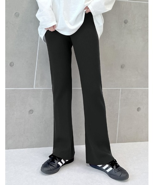未使用 定価21,000円 AP STUDIO リブ ニット パンツ 国内初の直営店 未使用 定価21, パンツ ニット リブ STUDIO AP