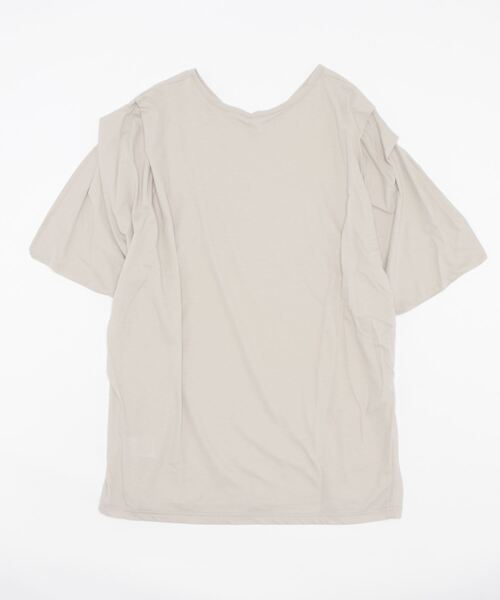 M/M ATTACHMENT(エムエムアタッチメント)の「【M/M ATTACHMENT】C/Nドライ鹿の子 タックTee(Tシャツ/カットソー・レディース・ライトグレー・1)」の2枚目の写真