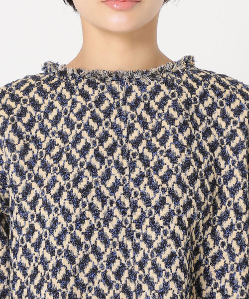 専用!新品☆ IENA GIOLICAジャガードワンピース 38 IENA（イエナ）の「＆NAVY GIOLICAジャガードワンピース（ワンピース