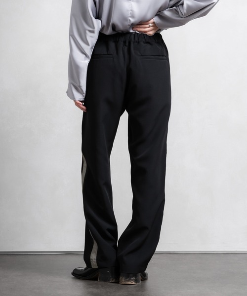 Adoon plain(アドーンプレーン)の「【Adoon plain】配色サイドライントラックパンツ(その他パンツ・メンズ・ブラック/ボルドー・MEDIUM/LARGE)」の9枚目の写真