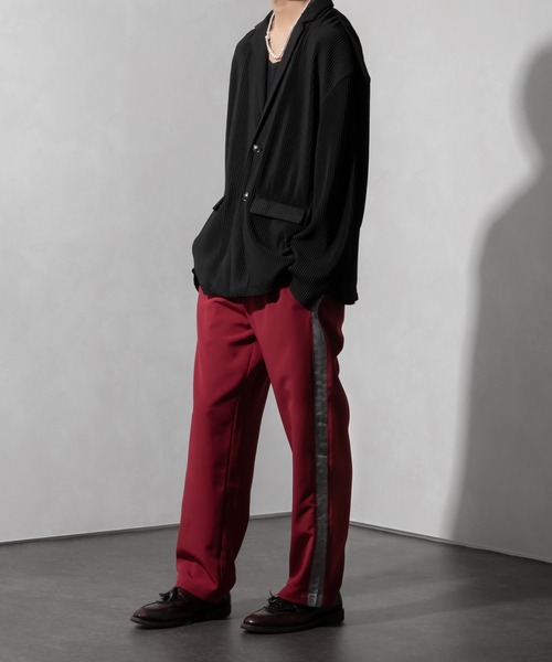Adoon plain(アドーンプレーン)の「【Adoon plain】配色サイドライントラックパンツ(その他パンツ・メンズ・ブラック/ボルドー・MEDIUM/LARGE)」の21枚目の写真