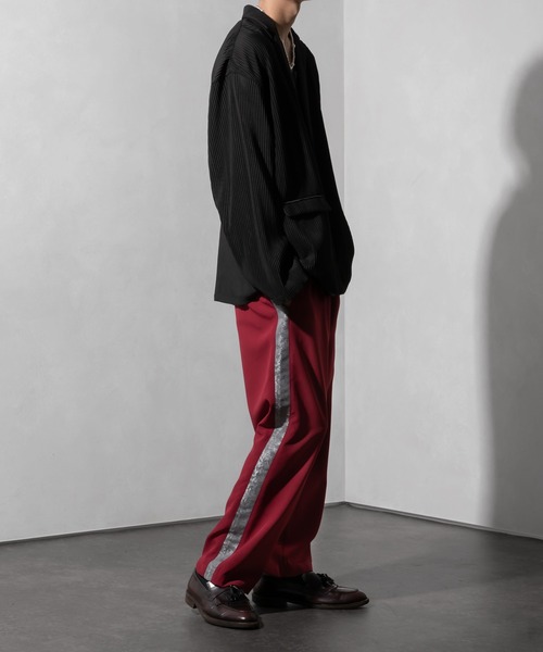 Adoon plain(アドーンプレーン)の「【Adoon plain】配色サイドライントラックパンツ(その他パンツ・メンズ・ブラック/ボルドー・MEDIUM/LARGE)」の19枚目の写真