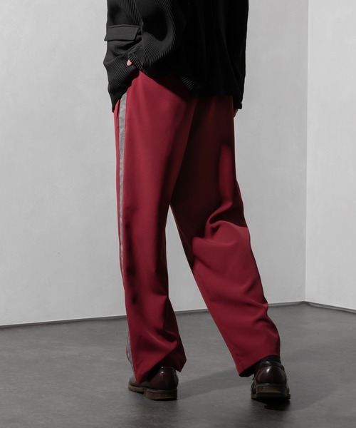 Adoon plain(アドーンプレーン)の「【Adoon plain】配色サイドライントラックパンツ(その他パンツ・メンズ・ブラック/ボルドー・MEDIUM/LARGE)」の15枚目の写真