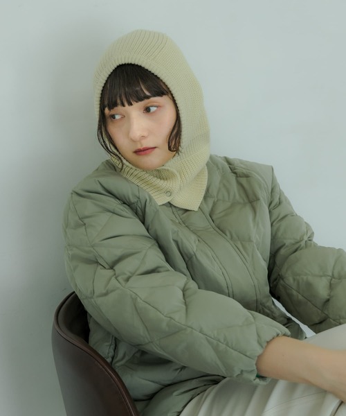 SMELLY（スメリー）の「ニットバラクラバ（ニットキャップ/ビーニー・レディース・ブラウン/グレー/アイボリー・-）」の8枚目の写真