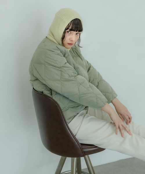 SMELLY（スメリー）の「ニットバラクラバ（ニットキャップ/ビーニー・レディース・ブラウン/グレー/アイボリー・-）」の9枚目の写真