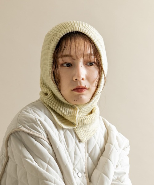 SMELLY（スメリー）の「ニットバラクラバ（ニットキャップ/ビーニー・レディース・ブラウン/グレー/アイボリー・-）」の11枚目の写真