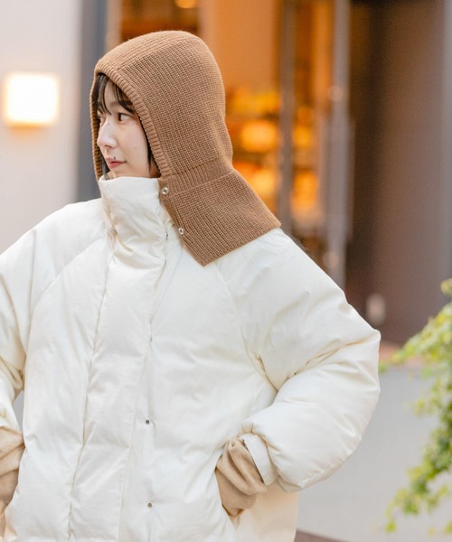 SMELLY（スメリー）の「ニットバラクラバ（ニットキャップ/ビーニー・レディース・ブラウン/グレー/アイボリー・-）」の20枚目の写真