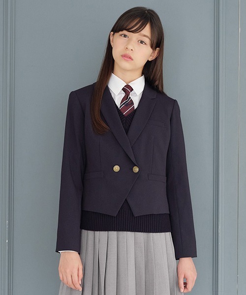 pom ponette junior（ポンポネットジュニア）の「＊角衿ブラウス