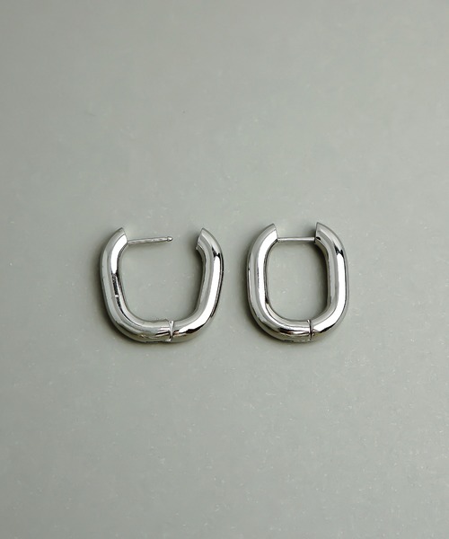 ieLS(イエルズ)の「金属アレルギー対応 「ieLS」ステンレス クロッシング ボリュームフープピアス(ピアス(両耳用)・メンズ・シルバー/ゴールド・ONE SIZE)」の8枚目の写真