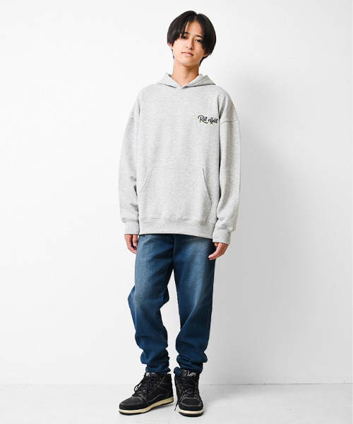 RAT EFFECT(ラットエフェクト)の「裏起毛デニムテーパードパンツ(デニムパンツ・キッズ・ブルー/ネイビー/ケミカルウォッシュ・130/140/150/160/120)」の9枚目の写真