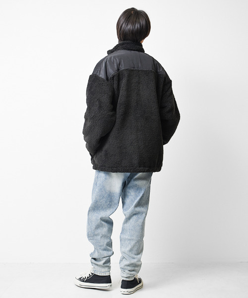 RAT EFFECT(ラットエフェクト)の「裏起毛デニムテーパードパンツ(デニムパンツ・キッズ・ブルー/ネイビー/ケミカルウォッシュ・130/140/150/160/120)」の8枚目の写真