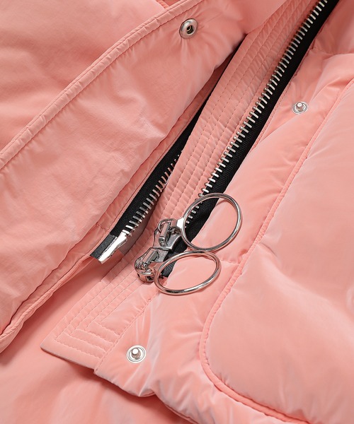 IENKI IENKI（イエンキイエンキ）の「Belted Puffer Jacket（ダウンジャケット/コート・レディース・ピンク/ブラック・S）」の6枚目の写真