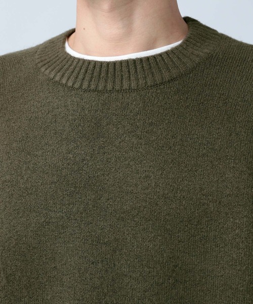 BAYFLOW（ベイフロー）の「ダブルフェイスニットプルオーバー（ニット/セーター・メンズ・モカ/ブラック/カーキ・SMALL/MEDIUM/LARGE）」の14枚目の写真