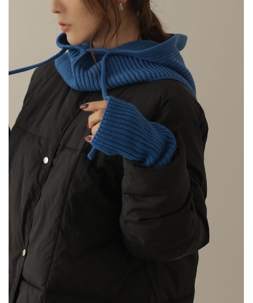 Re:EDIT（リエディ）の「[WINTER COLLECTION]ニットバラクラバ（ニットキャップ/ビーニー・レディース・アイボリー/グレー/グリーン/ベージュ/ブルー/ピンク/ブラック・FREE）」の18枚目の写真