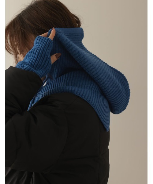 Re:EDIT（リエディ）の「[WINTER COLLECTION]ニットバラクラバ（ニットキャップ/ビーニー・レディース・アイボリー/グレー/グリーン/ベージュ/ブルー/ピンク/ブラック・FREE）」の19枚目の写真