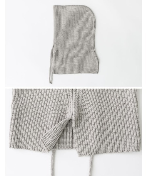 Re:EDIT（リエディ）の「[WINTER COLLECTION]ニットバラクラバ（ニットキャップ/ビーニー・レディース・アイボリー/グレー/グリーン/ベージュ/ブルー/ピンク/ブラック・FREE）」の22枚目の写真