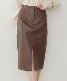 AMBIENT | ﾌﾛﾝﾄｽﾘｯﾄﾚｻﾞｰﾐﾃﾞｨｽｶｰﾄ(スカート)