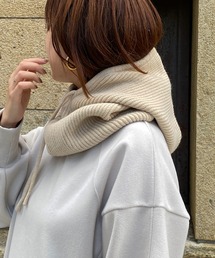 DouDou | 【WEB限定】リブフードウォーマー バラクラバ(マフラー)