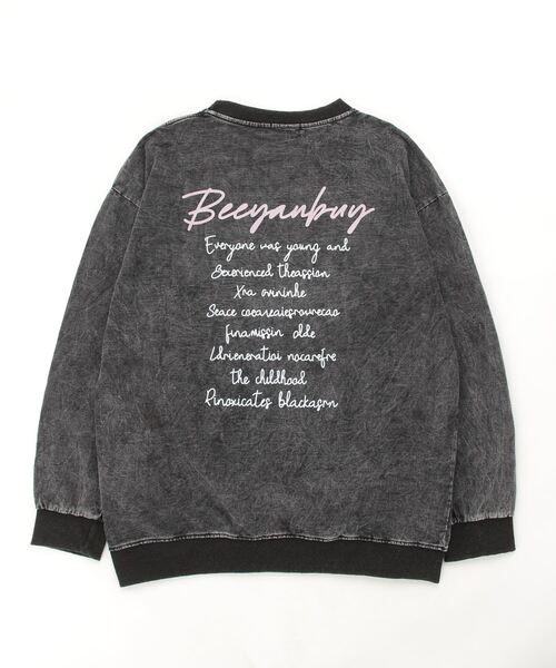 .KOM（ドットコム）の「『.KOM/ドットケーオーエム』ユーズドライクピグメントトレーナー【Y】【CN】（スウェット・レディース・ブラック・FREE）」の3枚目の写真