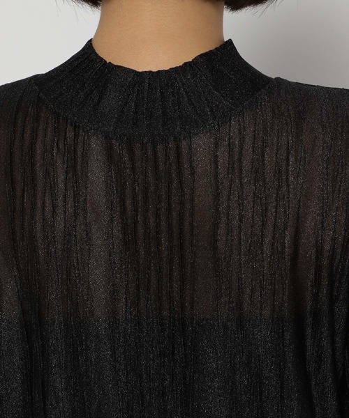 PAGEBOY（ページボーイ）の「ラメシアープリーツプルオーバー（Tシャツ/カットソー・レディース・ブラック/ラベンダー/オフホワイト・FREE）」の17枚目の写真