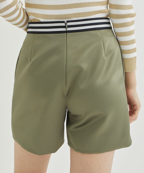 BORDERS at BALCONY / ボーダーズアットバルコニー】SATIN SHORT PANTS