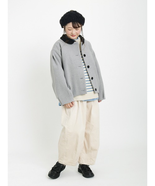 Samansa Mos2（サマンサ モスモス）の「袖レースピンタックブラウス（シャツ/ブラウス・レディース・オフホワイト/ブラック/サックスブルー/チャコール・ﾌﾘ-）」の8枚目の写真