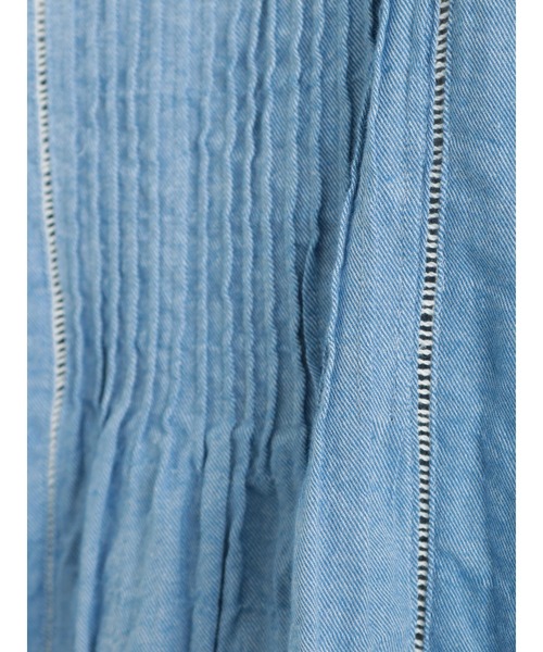 Samansa Mos2（サマンサ モスモス）の「袖レースピンタックブラウス（シャツ/ブラウス・レディース・オフホワイト/ブラック/サックスブルー/チャコール・ﾌﾘ-）」の19枚目の写真