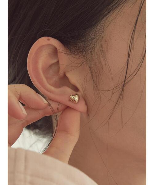 AMERICAN HOLIC（アメリカンホリック）の「プラァンプハートピアス（ピアス（両耳用）・レディース・ゴールド/シルバー・FREE）」の8枚目の写真