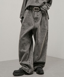 Alfred Alex（アルフレッドアレックス）の「【Alfred Alex】Vintage Wide Tapered Denim ヴィンテージメイク ワイドデニムパンツ（デニムパンツ）」