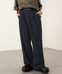 【Alfred Alex】Vintage Wide Tapered Denim/ヴィンテージメイク ワイドデニムパンツ