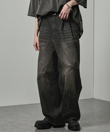 Alfred Alex（アルフレッドアレックス）の「【Alfred Alex】Vintage Wide Tapered Denim ヴィンテージメイク ワイドデニムパンツ（デニムパンツ）」