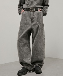 Alfred Alex（アルフレッドアレックス）の「【Alfred Alex】Vintage Wide Tapered Denim ヴィンテージメイク ワイドデニムパンツ（デニムパンツ）」