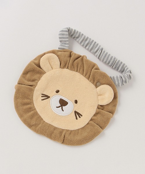 petit main（プティマイン）の「アニマルパイルスタイ（スタイ/よだれかけ・キッズ・モカ/マスタード/アイボリー・FREE）」の3枚目の写真