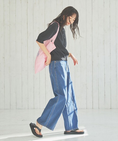 coen（コーエン）の「厚底トングサンダル（サンダル・レディース・ブラウン/ブラック・S/M/L）」の5枚目の写真