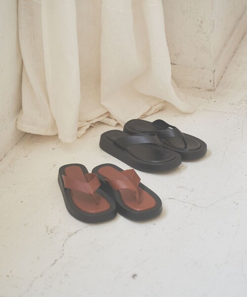 coen（コーエン）の「厚底トングサンダル（サンダル・レディース・ブラウン/ブラック・S/M/L）」の11枚目の写真