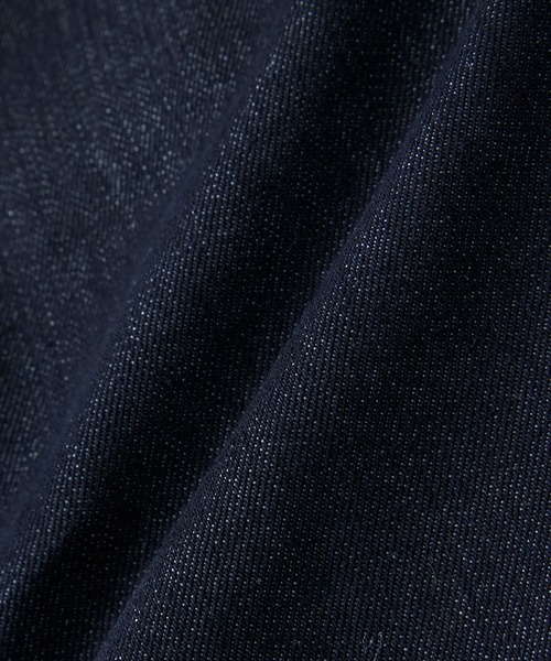 MONO-MART LADY'S（モノマートレディース）の「ビッグシルエットシンチバックデザインデニムジャケット（デニムジャケット・レディース・ネイビー/アイボリー/ブラック/ブルー/グレー/サックスブルー・FREE）」の18枚目の写真