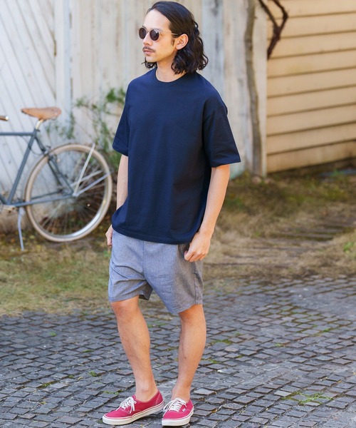 CAMBIO(カンビオ)の「mt8297- ビッグシルエットプリントTシャツ(famous quoteバッグ)(Tシャツ/カットソー・メンズ・ネイビー/ホワイト/ブラック・XL/M/S/L)」の9枚目の写真