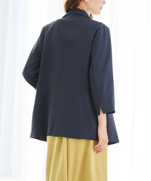 Honeys(ハニーズ)の「8分袖ダブルゆるテーラードジャケット(テーラードジャケット・レディース・ミント/ブラック/グレイッシュベージュ/ネイビー系/ネイビー・L/M/LL/S)」の13枚目の写真