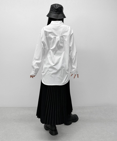 LVEU.（ラブユ.）の「【LVEU.】ハート刺繍デザインシャツ / トップス シャツ ブラウス オーバー 長袖 羽織 ハート 刺繍 レギュラー ホワイト ブルー パープル ZOZOTOWN限定（シャツ/ブラウス・レディース・ホワイト/ブルー/パープル・FREE）」の12枚目の写真