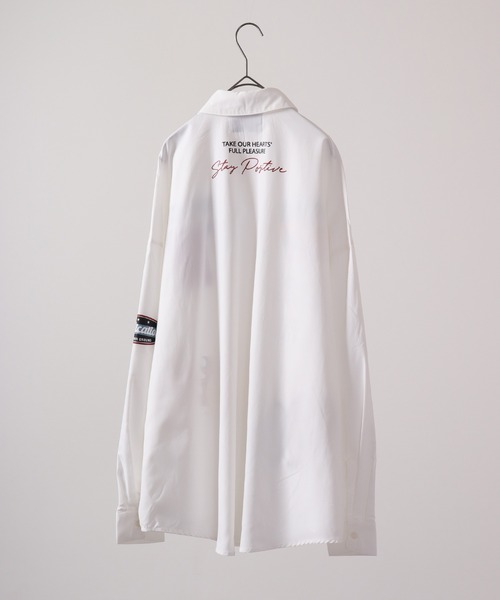 A.T,C in the attic homme（エーティーシーインジアティックオム）の「ATC in the attic homme ワッペンビッグシャツ（シャツ/ブラウス・メンズ・ブラック/ホワイト・L/M）」の4枚目の写真