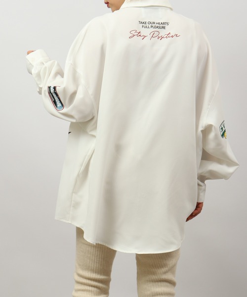 A.T,C in the attic homme（エーティーシーインジアティックオム）の「ATC in the attic homme ワッペンビッグシャツ（シャツ/ブラウス・メンズ・ブラック/ホワイト・L/M）」の14枚目の写真