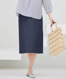 J.PRESS（ジェイプレス）の「【洗える・吸水速乾】コットン麻シェルドライ ナロー スカート（スカート）」