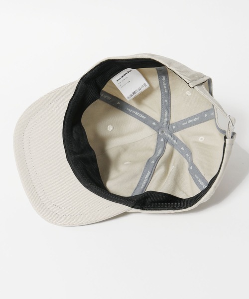and wander（アンドワンダー）の「and wander/アンドワンダー cotton twill cap キャップ（キャップ・メンズ・ダークグリーン/ベージュ・FREE）」の9枚目の写真