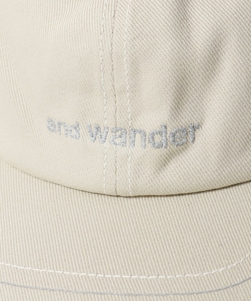 and wander（アンドワンダー）の「and wander/アンドワンダー cotton twill cap キャップ（キャップ・メンズ・ダークグリーン/ベージュ・FREE）」の20枚目の写真