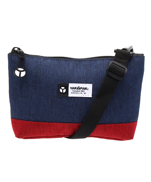 VENCEEXCHANGE（ヴァンスエクスチェンジ）の「YAKPAK ヤックパックミニポーチ          （ショルダーバッグ・メンズ・チャコールグレー/スカイブルー・FREE）」の2枚目の写真