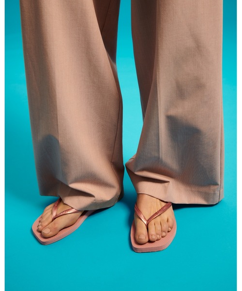 havaianas(ハワイアナス)の「havaianas (ハワイアナス) / Slim Square サンダル ラバービーチサンダル(サンダル・レディース・ピンク系/ホワイト/ブラック・22/23/24.5/25.5)」の22枚目の写真