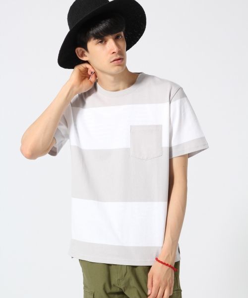 RAGEBLUE（レイジブルー）の「【USAコットン使用】ポケットTシャツ/564492（Tシャツ/カットソー・メンズ・ブラック/ホワイト/その他/グレー・LARGE/MEDIUM）」の3枚目の写真